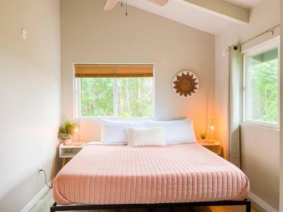 Hibiscus Hale, Full Kitchen, King Bed, Parking Apartment Keaau Luaran gambar