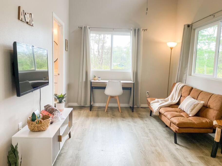Hibiscus Hale, Full Kitchen, King Bed, Parking Apartment Keaau Luaran gambar