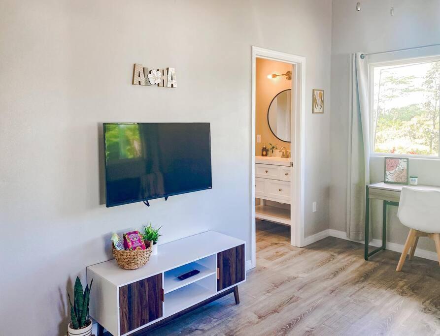 Hibiscus Hale, Full Kitchen, King Bed, Parking Apartment Keaau Luaran gambar